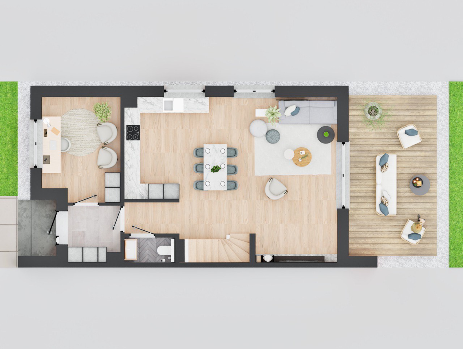 rzut izometryczny parter